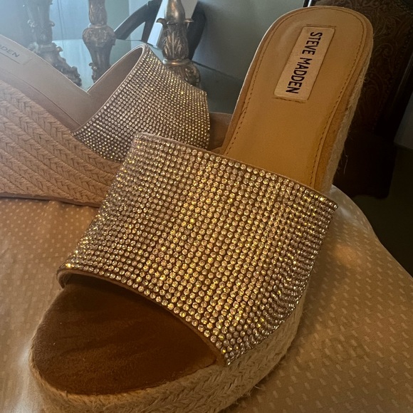 Steve Madden crystal mules 7and a half /8 - Picture 3 of 3